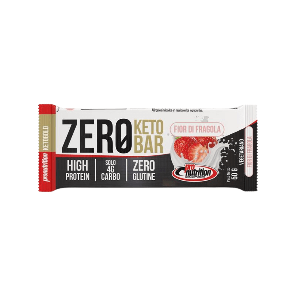 Barrita Zero Keto Fresa 50g Pronutrition