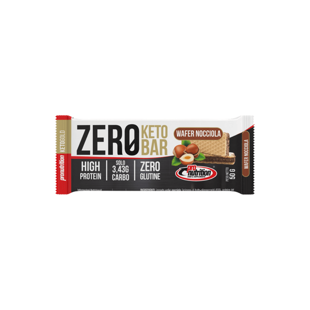 Barrita Zero Keto Oblea Avellanas 50g Pronutrition