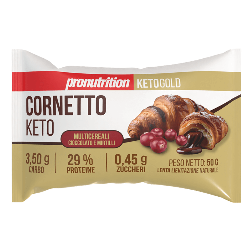 Croissant Keto Multigrano con Chocolate y Arándanos 50g Pronutrition