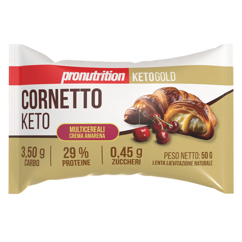 Croissant Keto Multigrano con Crema de Cereza Negra 50g Pronutrition