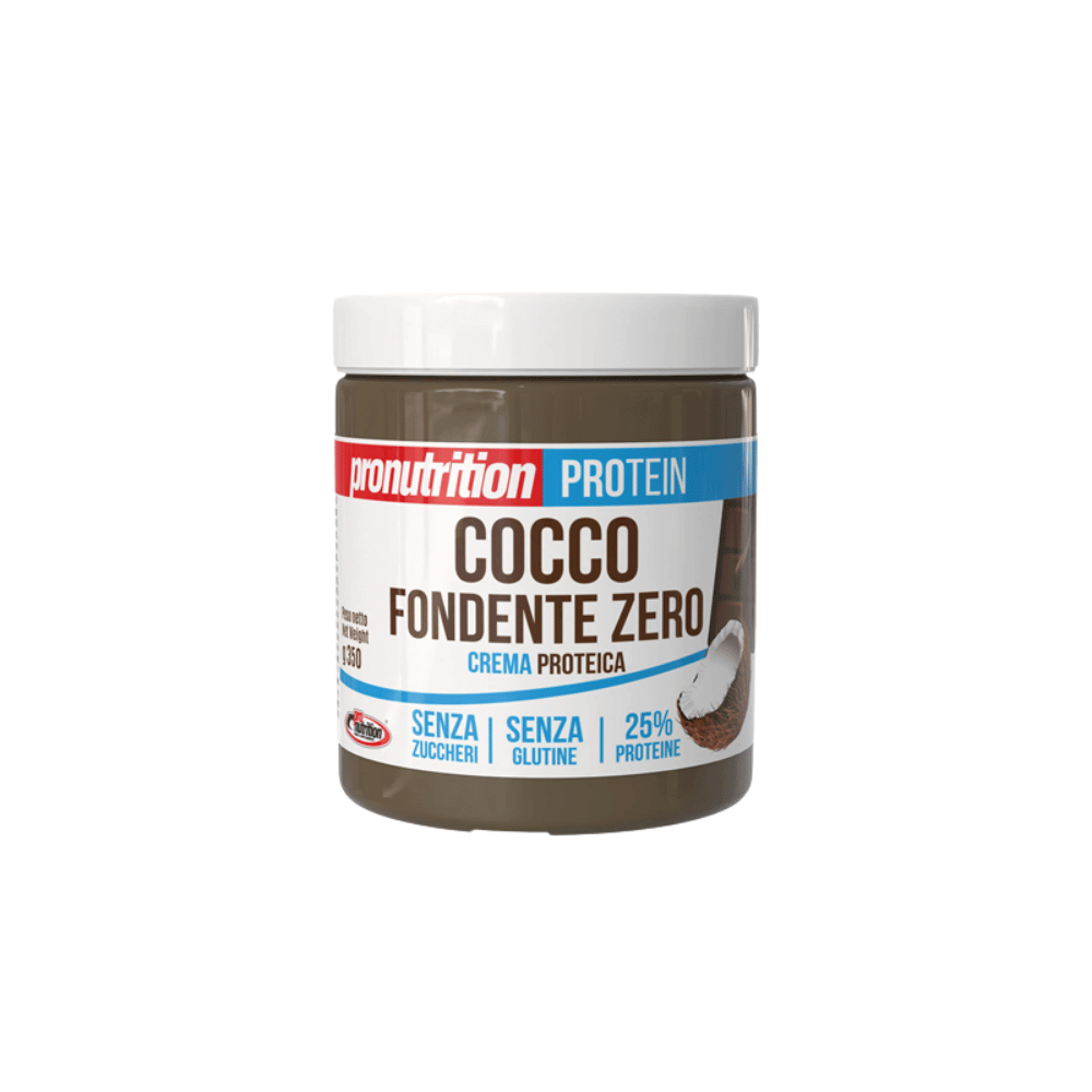 Crema proteica sin azúcar, chocolate negro y coco, 350 g, Pronutrition
