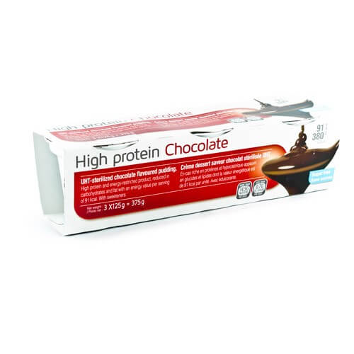 Crema de postre rica en proteínas sabor cacao lista para usar Fecha 07/07/2025