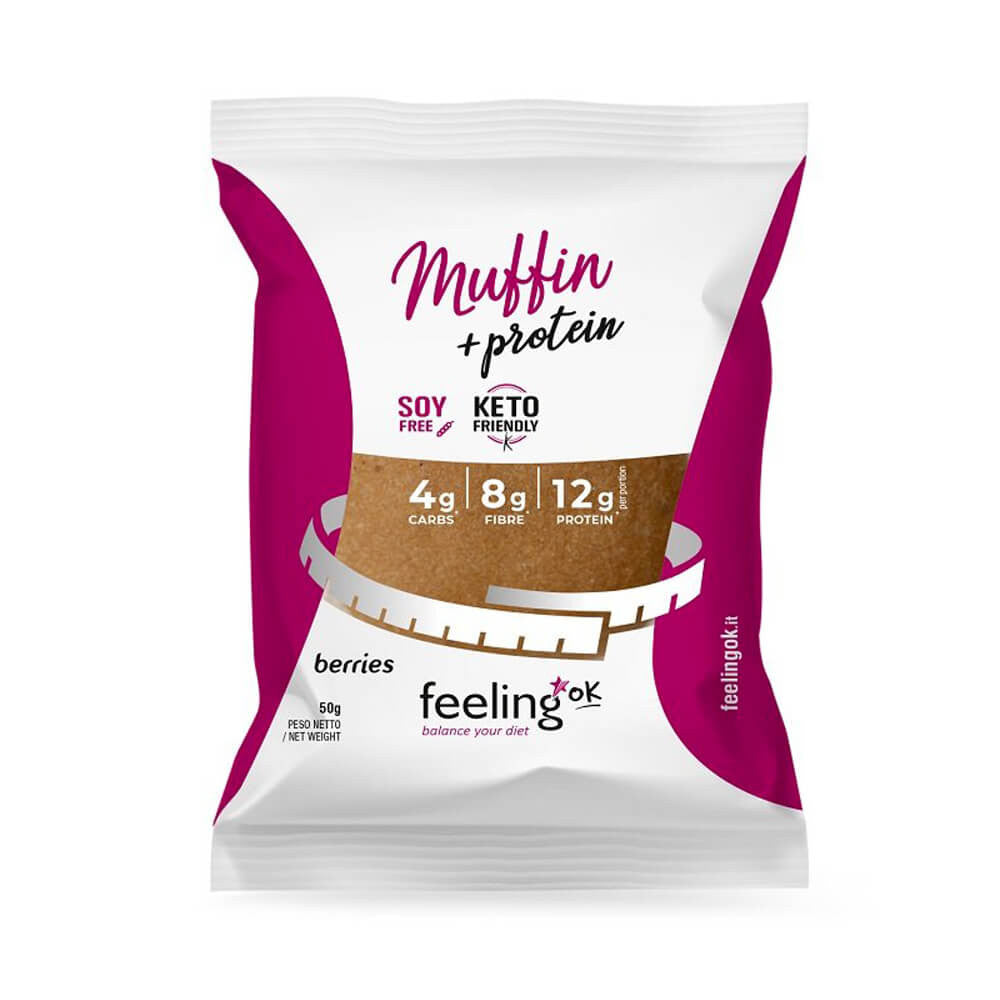 Muffin proteico frutos del bosque FeelingOk 50g