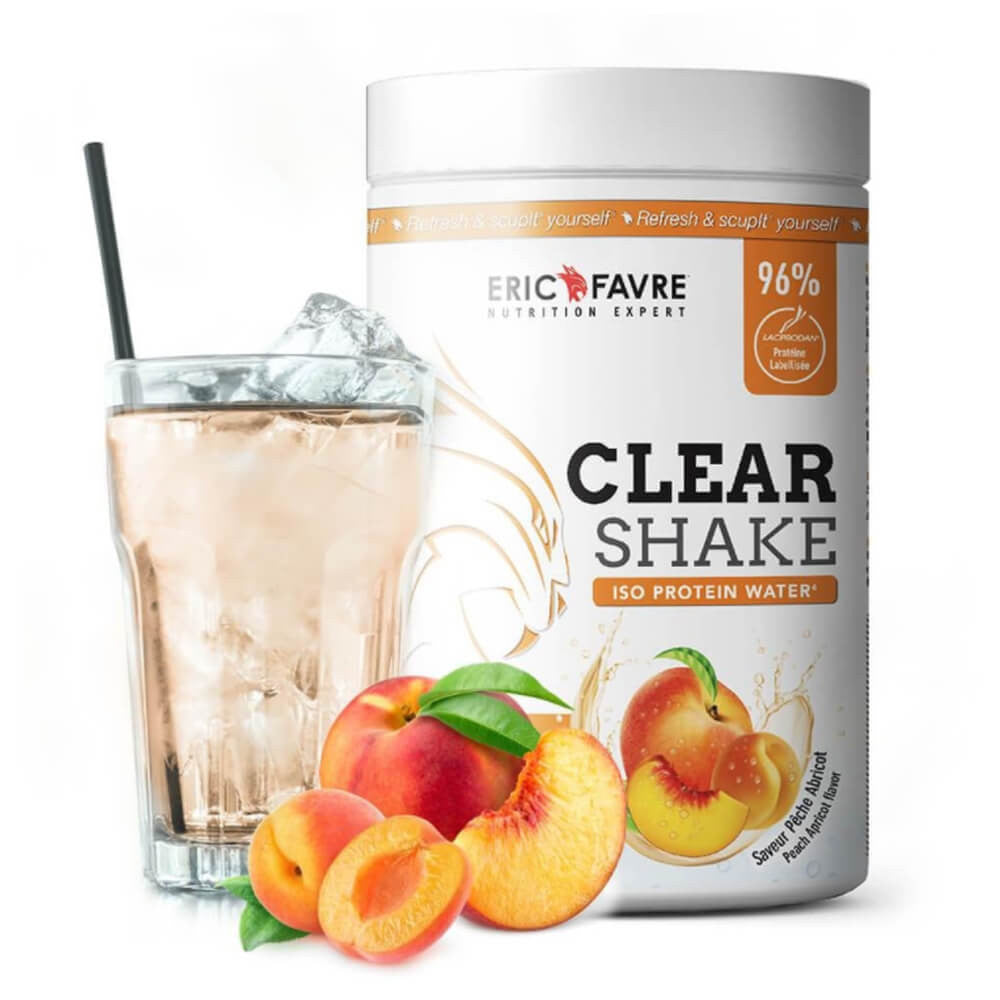 Clear Shake Iso proteína Agua Melocotón Albaricoque 500 g Eric Favre