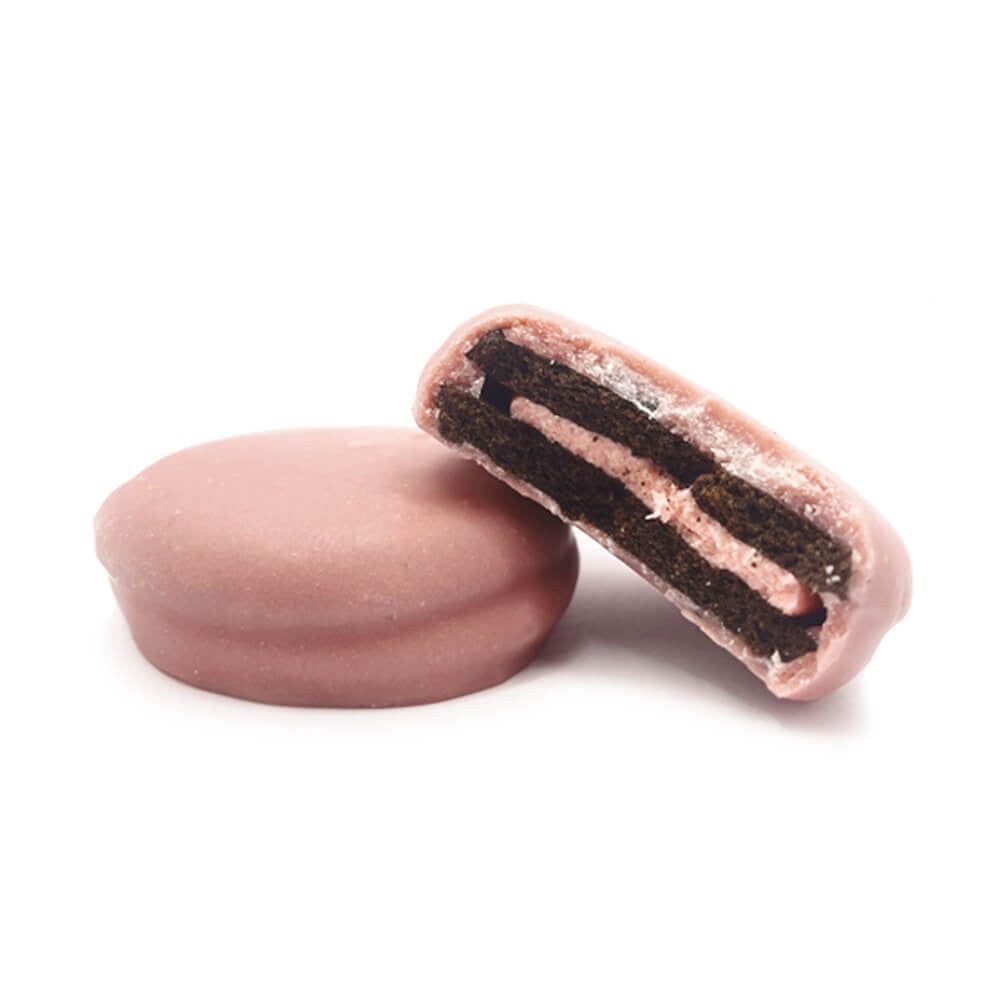 Galletas doble corazón sabor fresa Caja de 8 MD