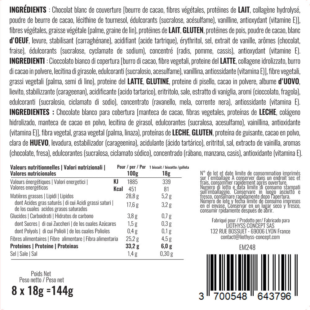 Galletas doble corazón sabor fresa Caja de 8 MD Fecha de consumo 05/2024