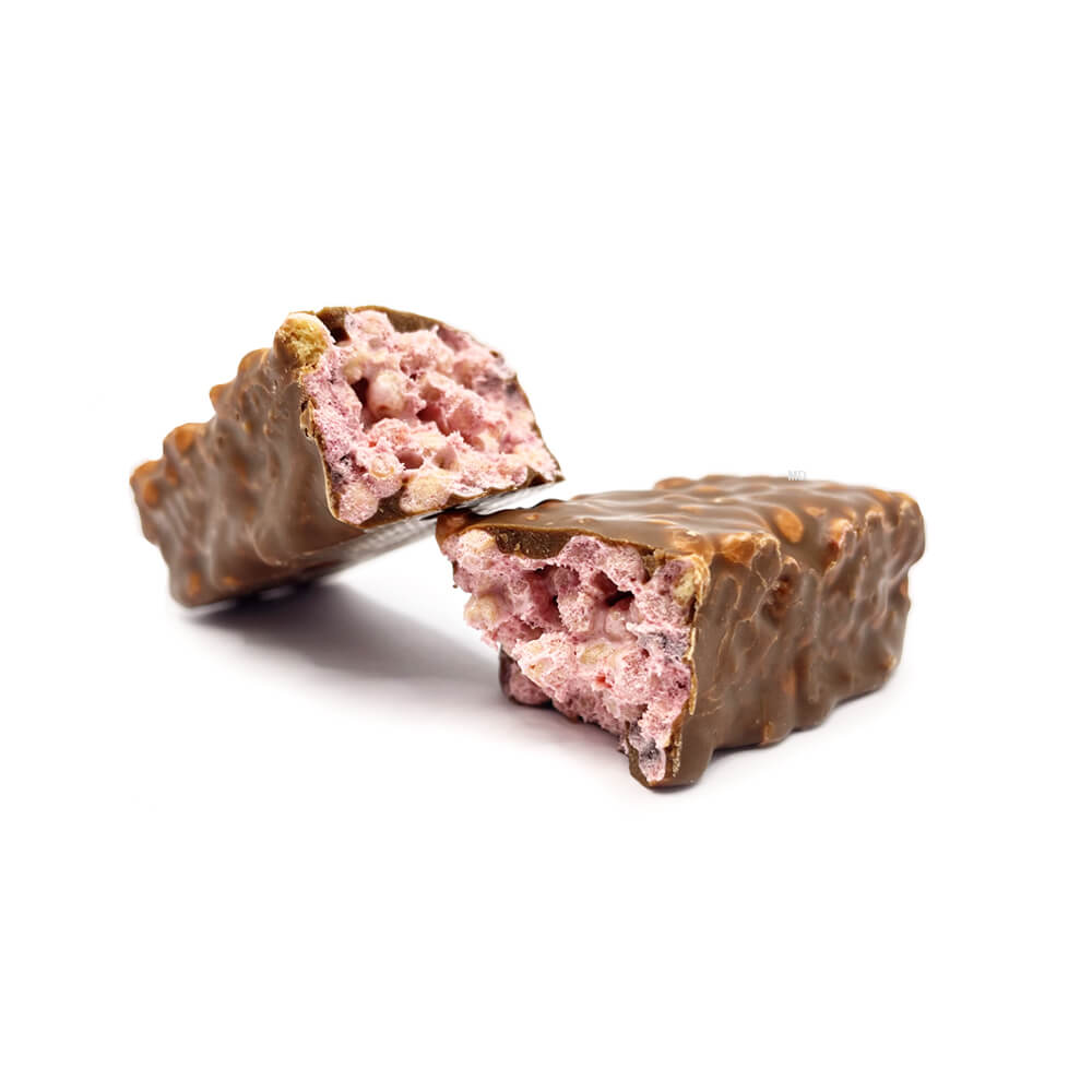 Barrita proteica cremosa “fluffy” Sabor grosella negra individual sin gluten MD