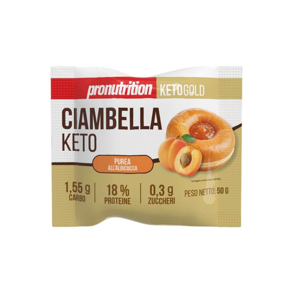 Beignet Keto à l'abricot 50g Pronutrition