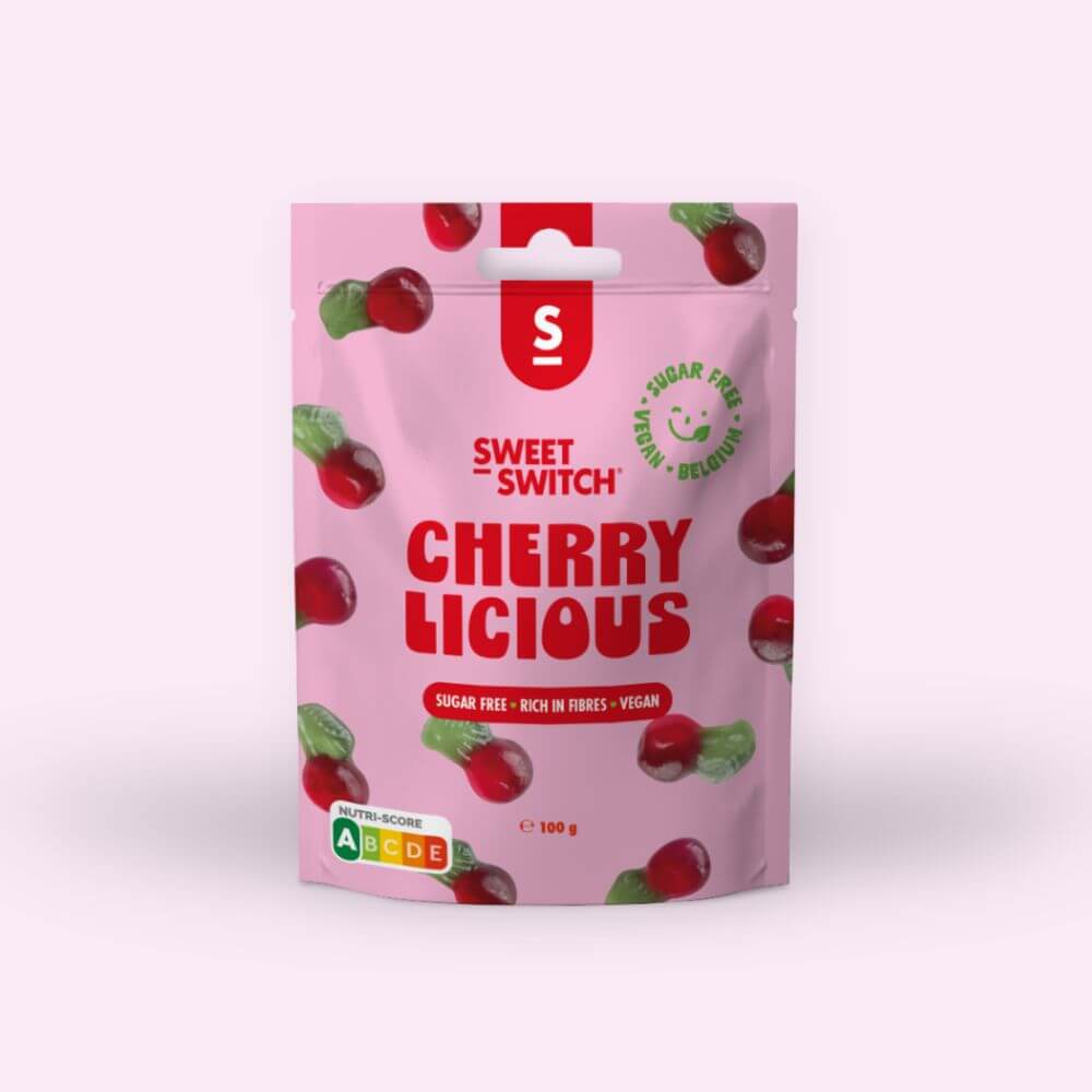 Bonbons sans sucre Cherry Licious Sweet-Switch 100g