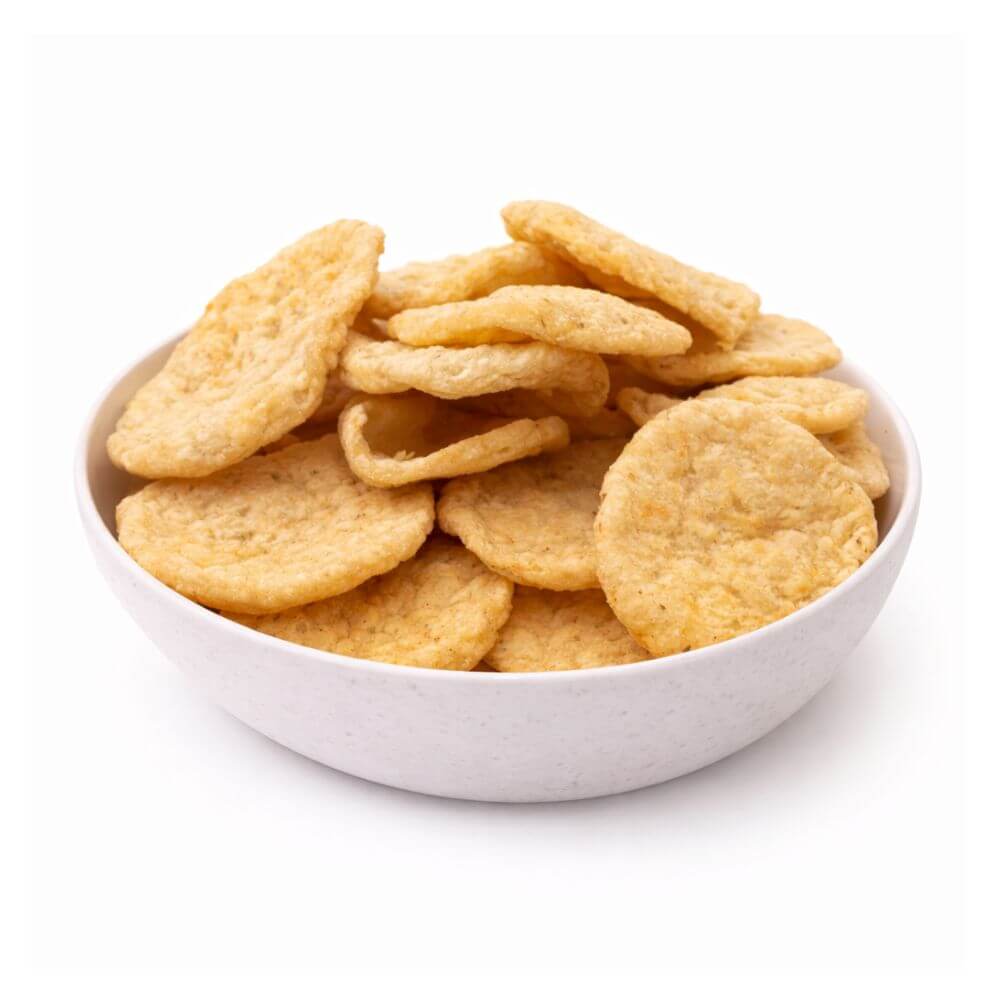 Chips proteicas infladas sabor Queso y Cebolla bolsa individual 25 g