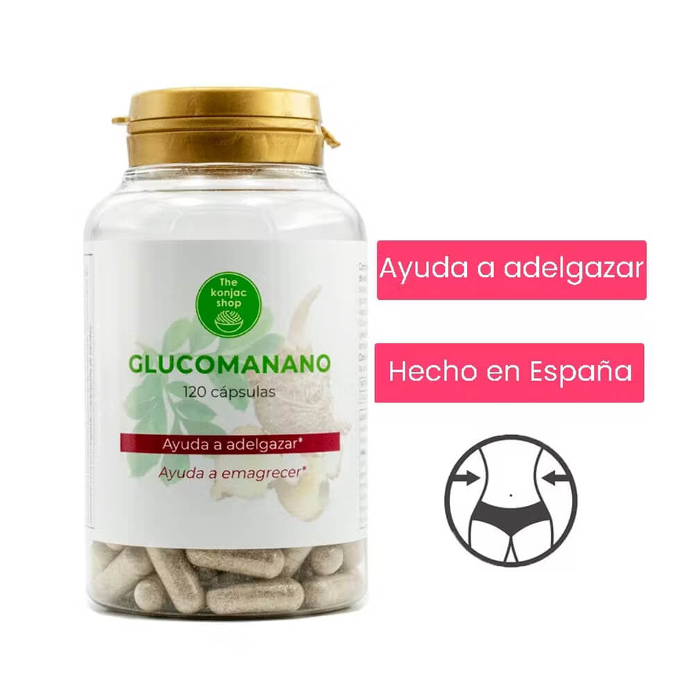 Konjac Glucomanan 500mg - 120 cápsulas - The Konjac Shop