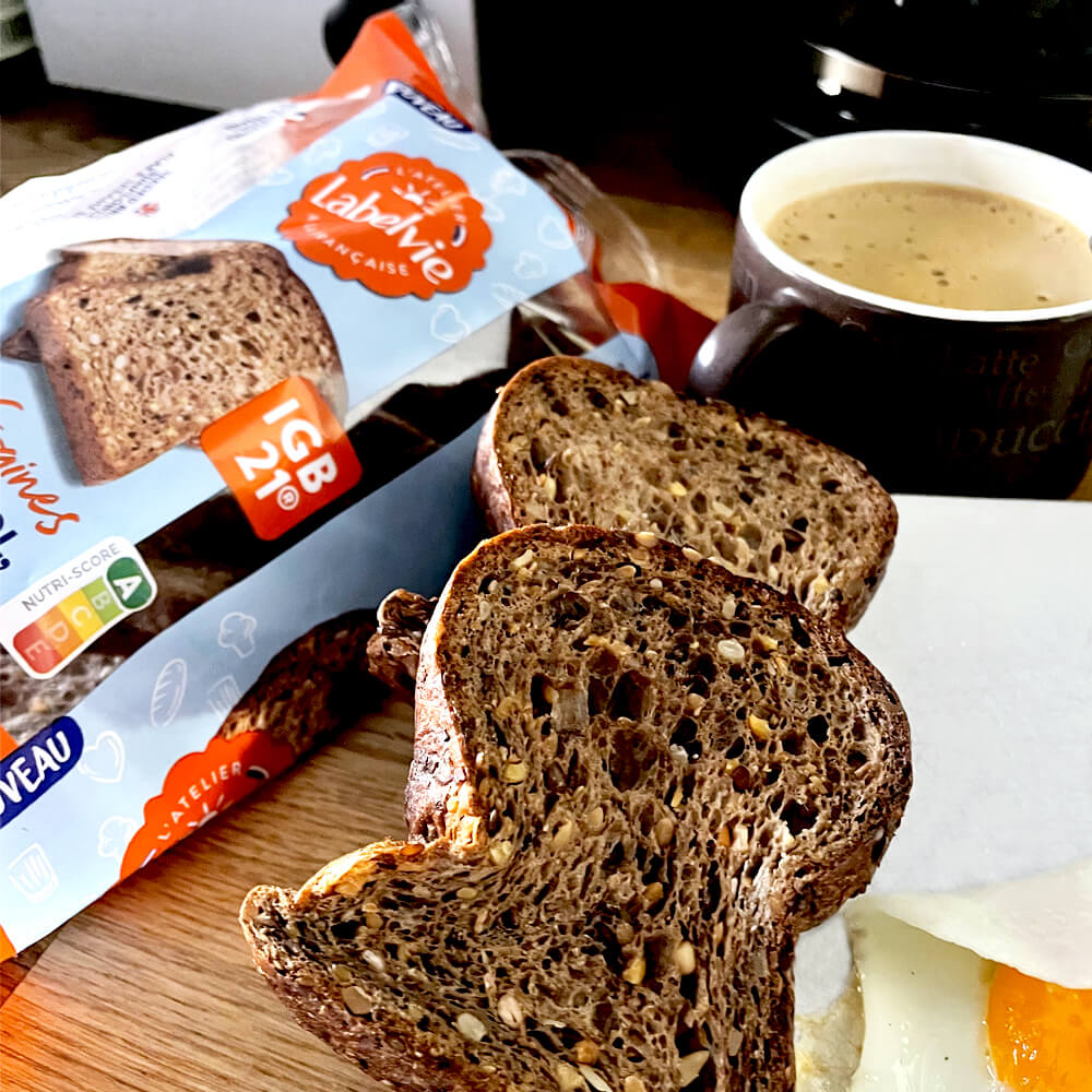 Pan proteico keto con semillas IG Bajo LABELVIE 350g