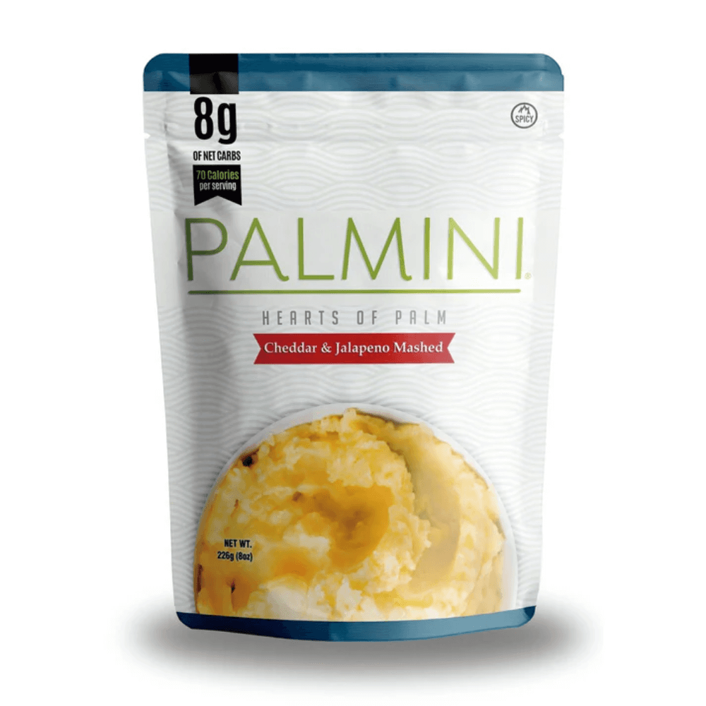 Palmini - Puré Cheddar Jalapeno- 8 g de carbohidratos - Sin gluten - Paquete de 226 g