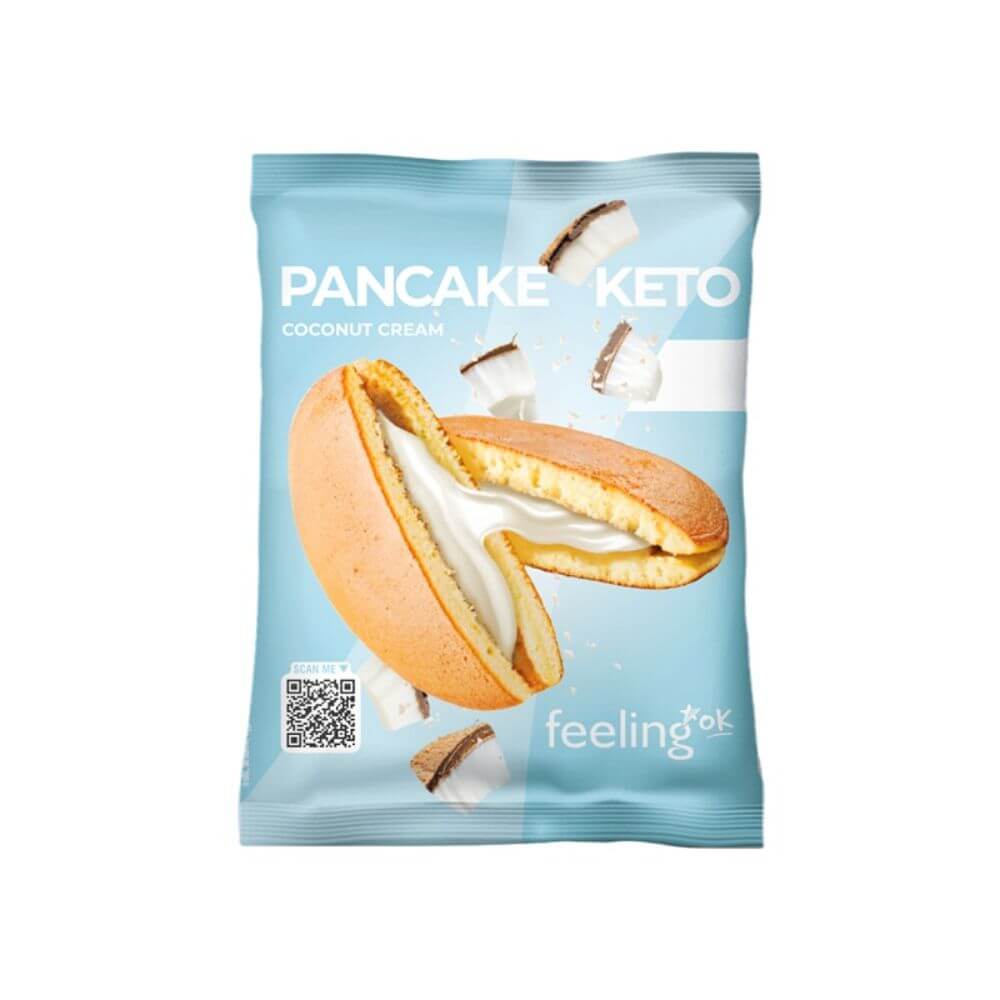 Pancake Proteico KETO Crema de Coco FeelingOk – Low Carb 50g
