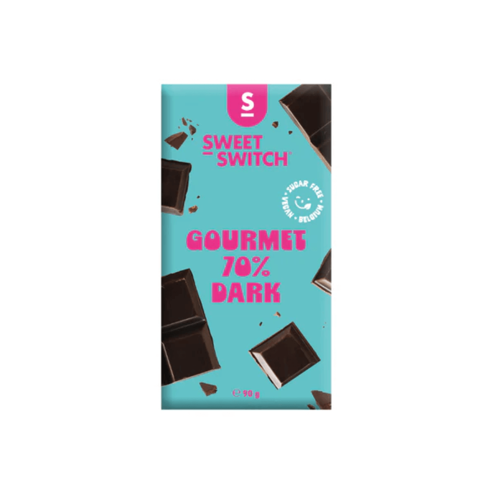 Tableta de chocolate negro Gourmet 70% KETO SWEET-SWITCH 90g