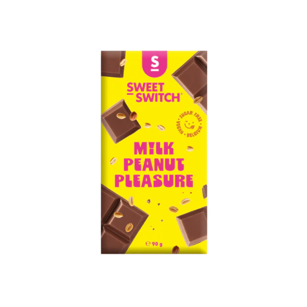 Tableta de chocolate con leche y cacahuete Keto Sweet-Switch 90g