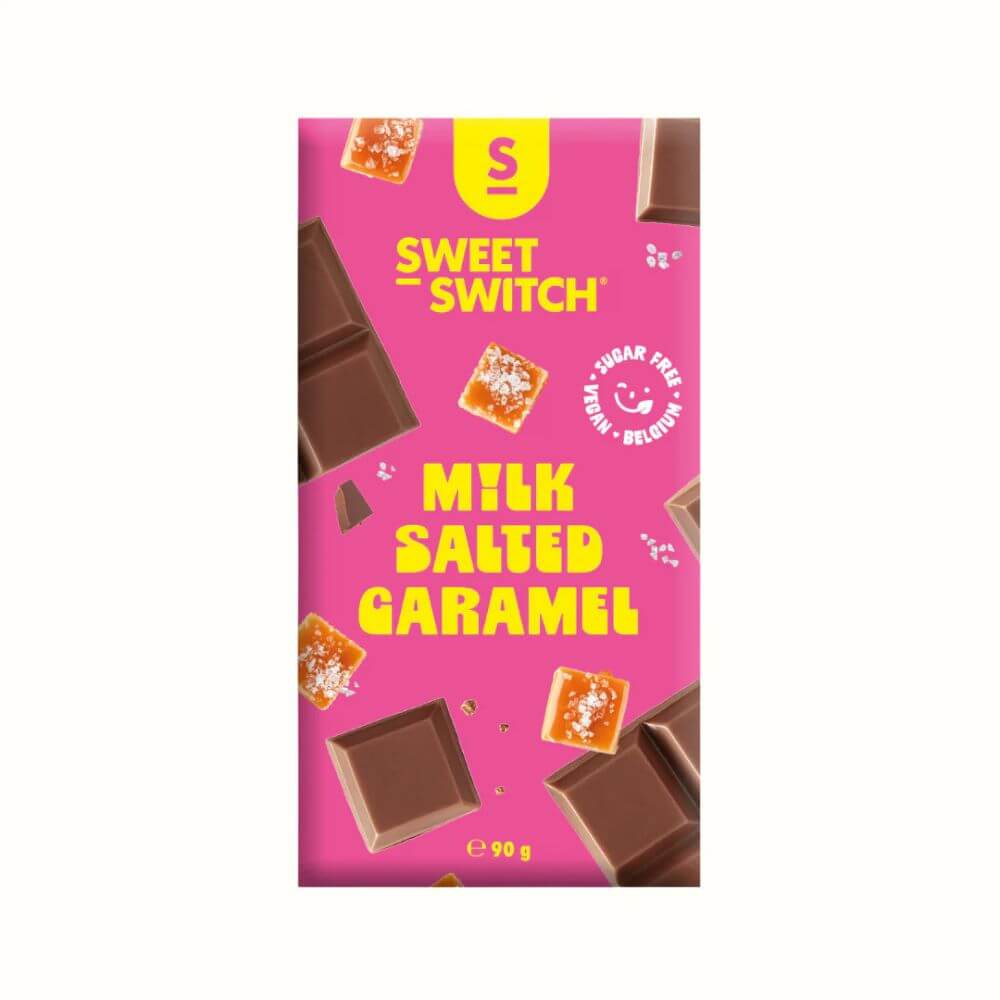Tablette de chocolat Lait Caramel Salé Keto Sweet-Switch 90g