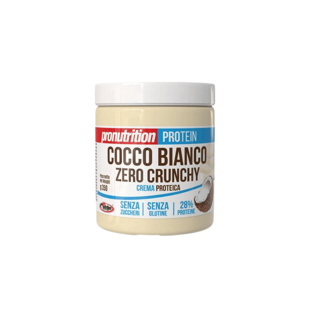 Crema proteica sin azúcar, chocolate blanco y coco, 350 g, Pronutrition