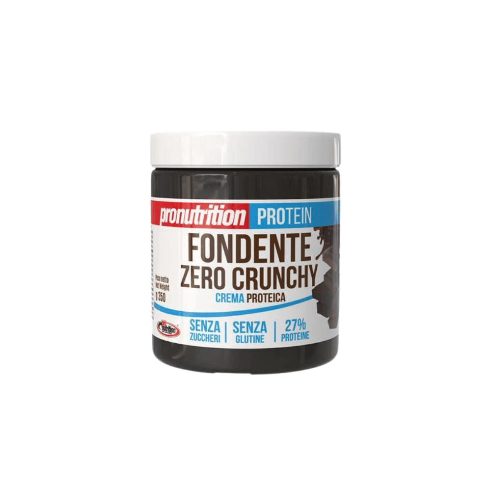 Crema proteica sin azúcar, chocolate negro crunchy, 350 g, Pronutrition