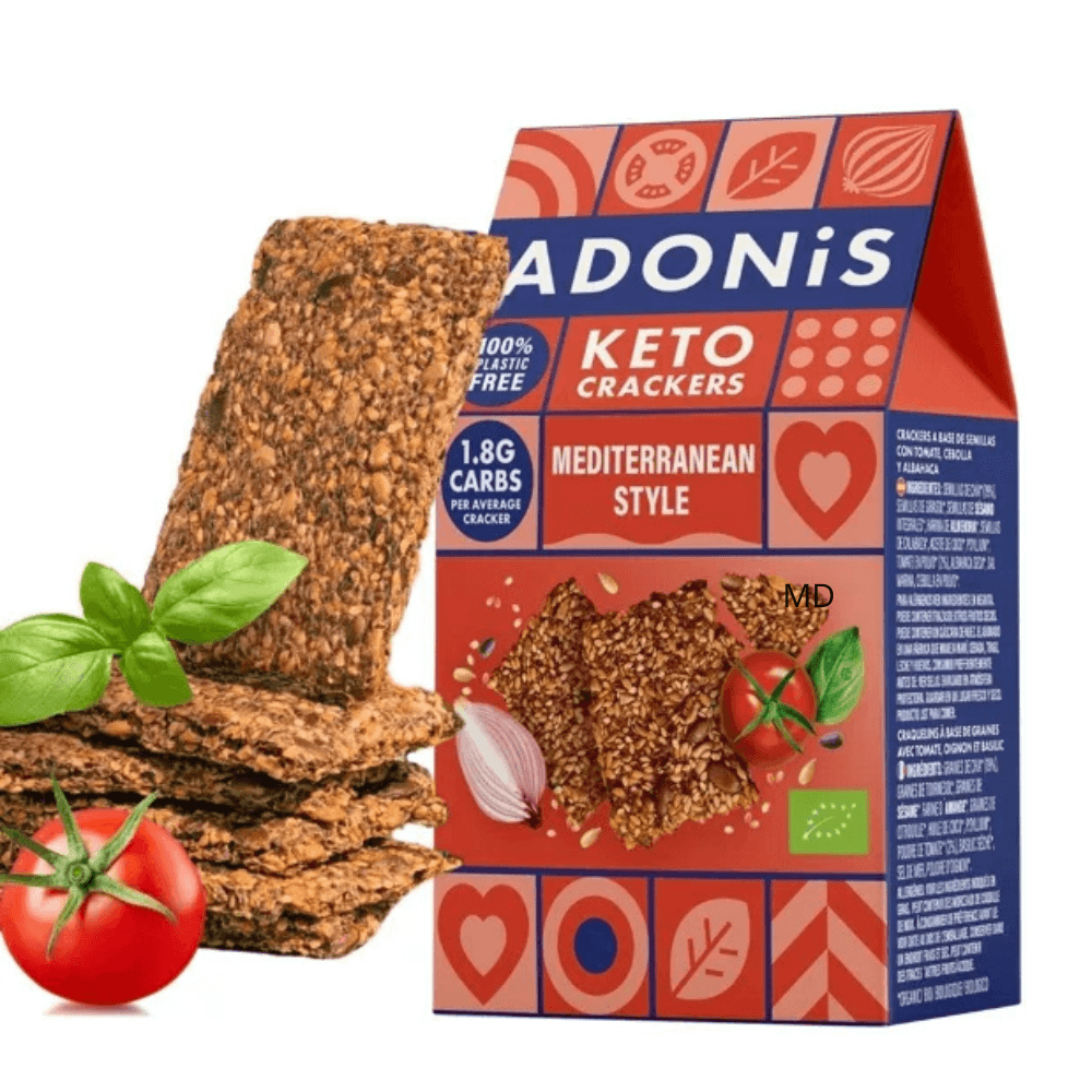Crackers Keto estilo mediterráneo ADONIS