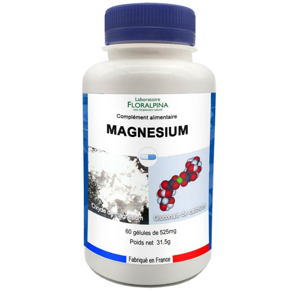 Magnesio - 60 cápsulas - Floralpina