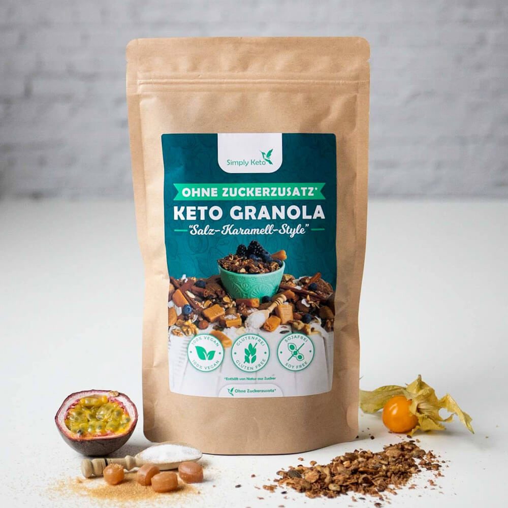 Keto Granola Caramelo Salado Simply Keto 250g