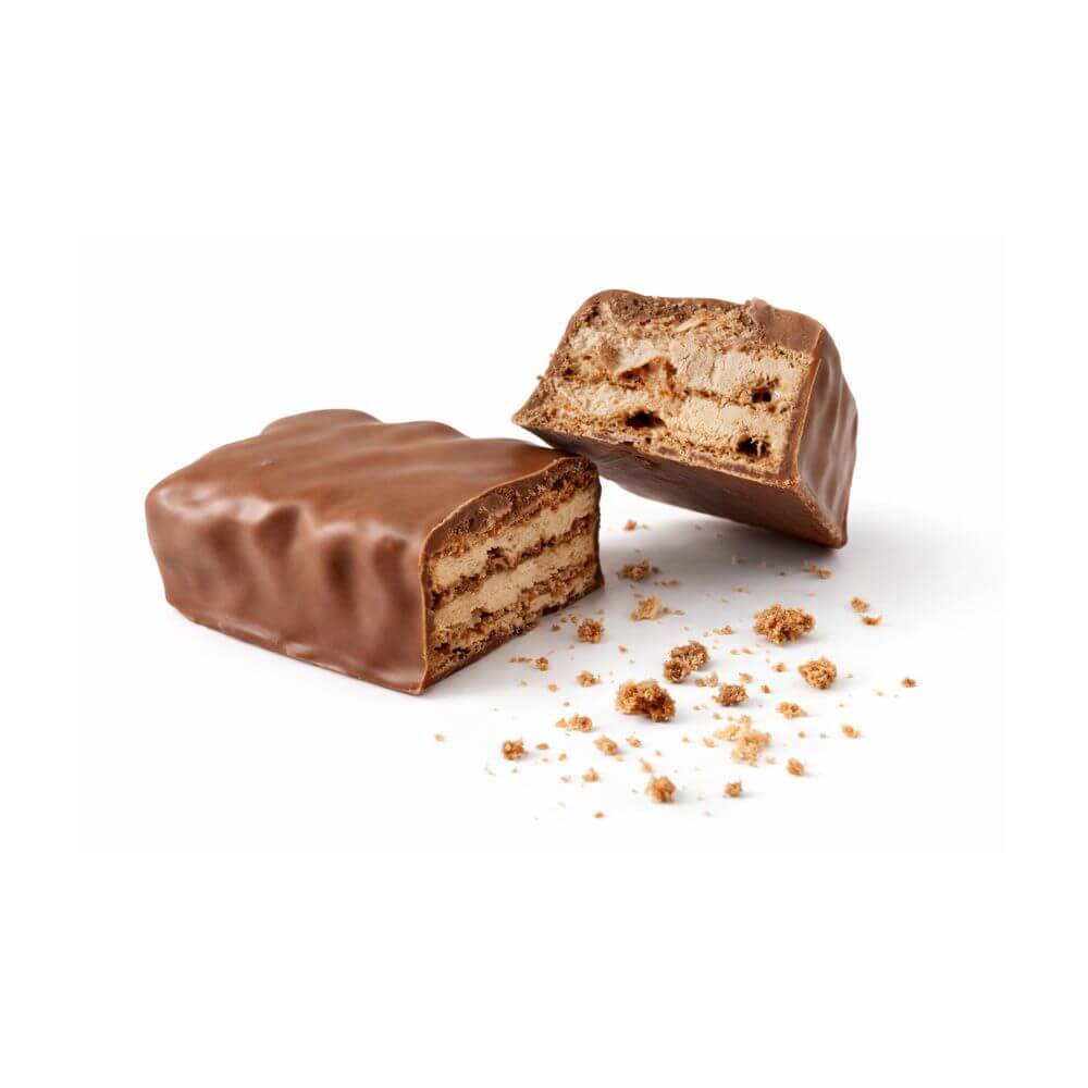 Gofre proteico recubierto de chocolate y crema de chocolate MD unidad
