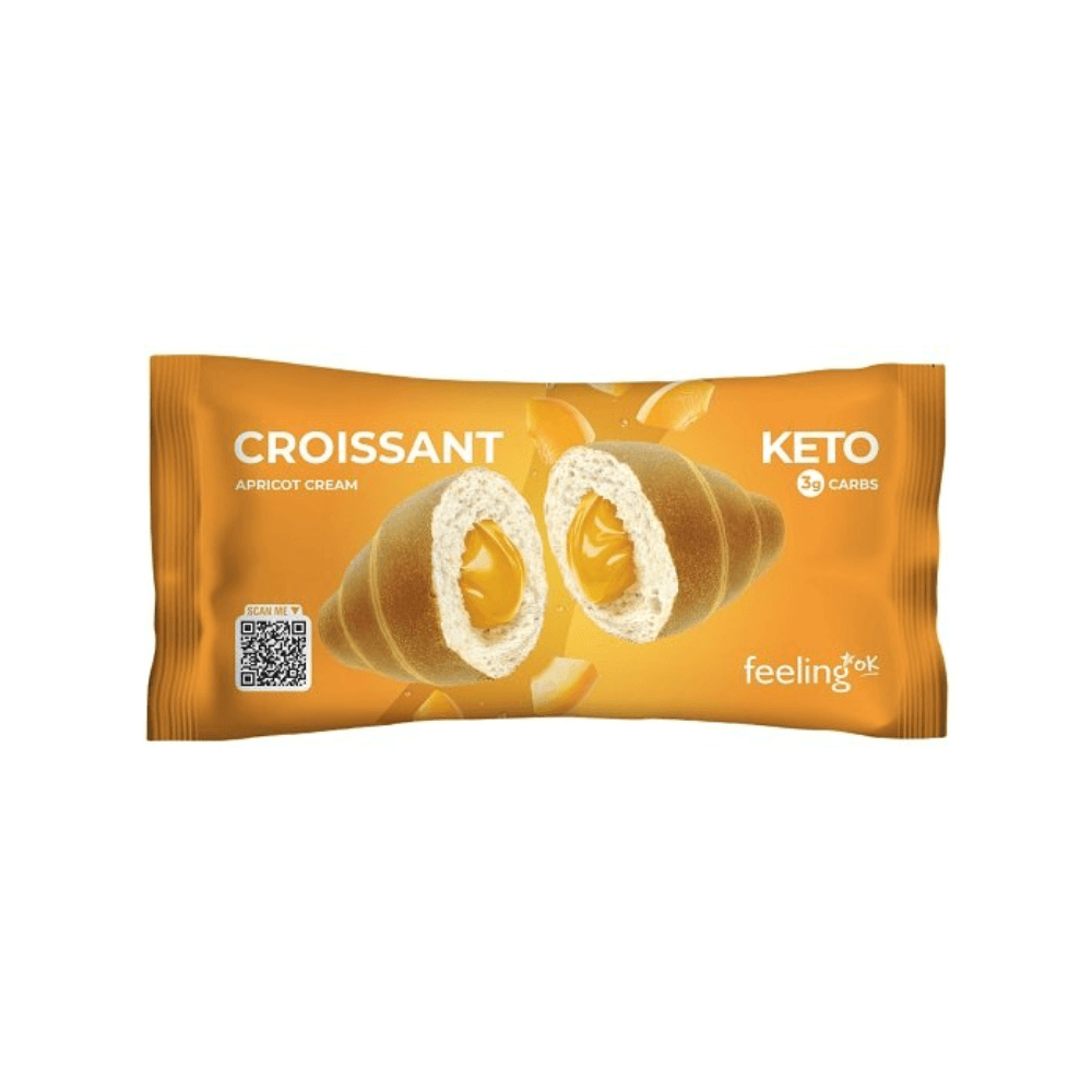 Croissant Keto relleno de albaricoque - 50 g - FeelingOK