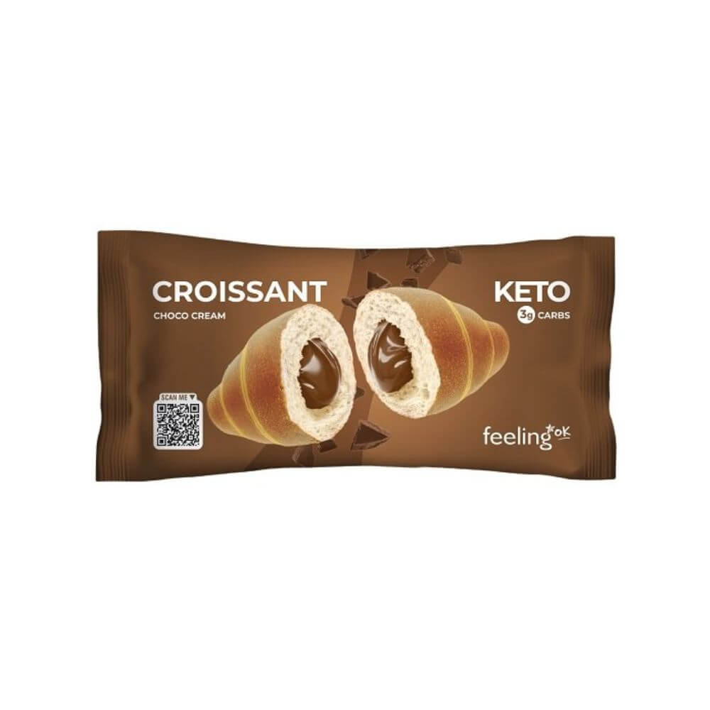 Croissant Keto relleno de chocolate - 50 g - FeelingOK