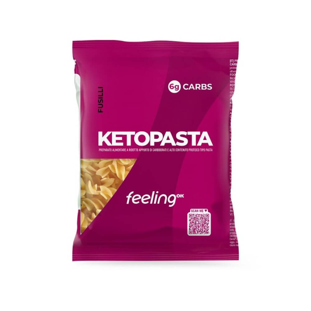 Pasta proteica tipo Fusilli paquete 50g FeelingOk