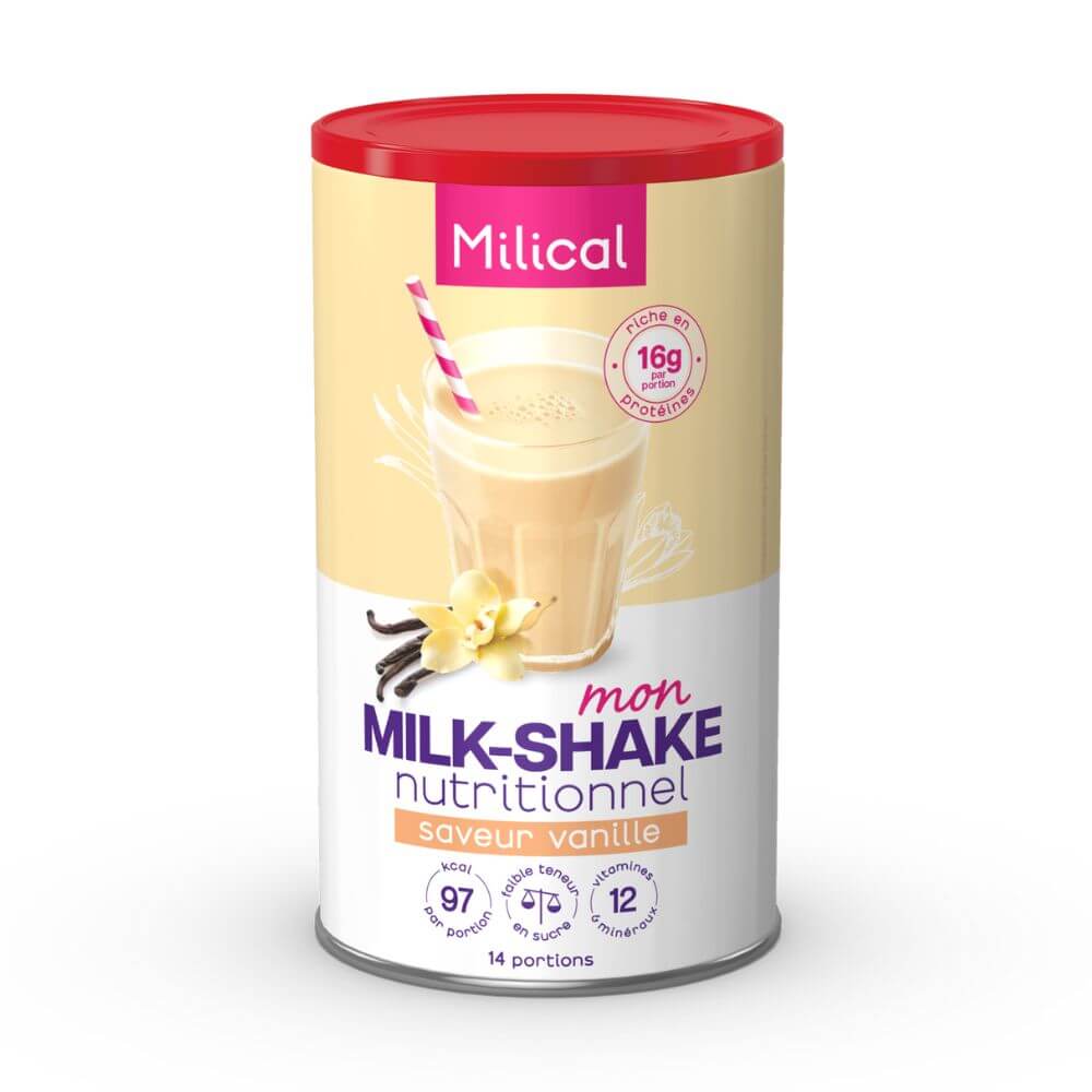 Mi Batido Nutricional Vainilla - Bote de 14 bebidas MILICAL