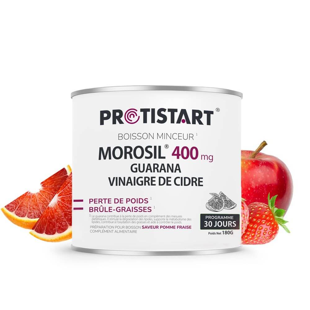Morosil® 400 mg Bebida quemagrasas sabor manzana-fresa – 30 días PROTISTART
