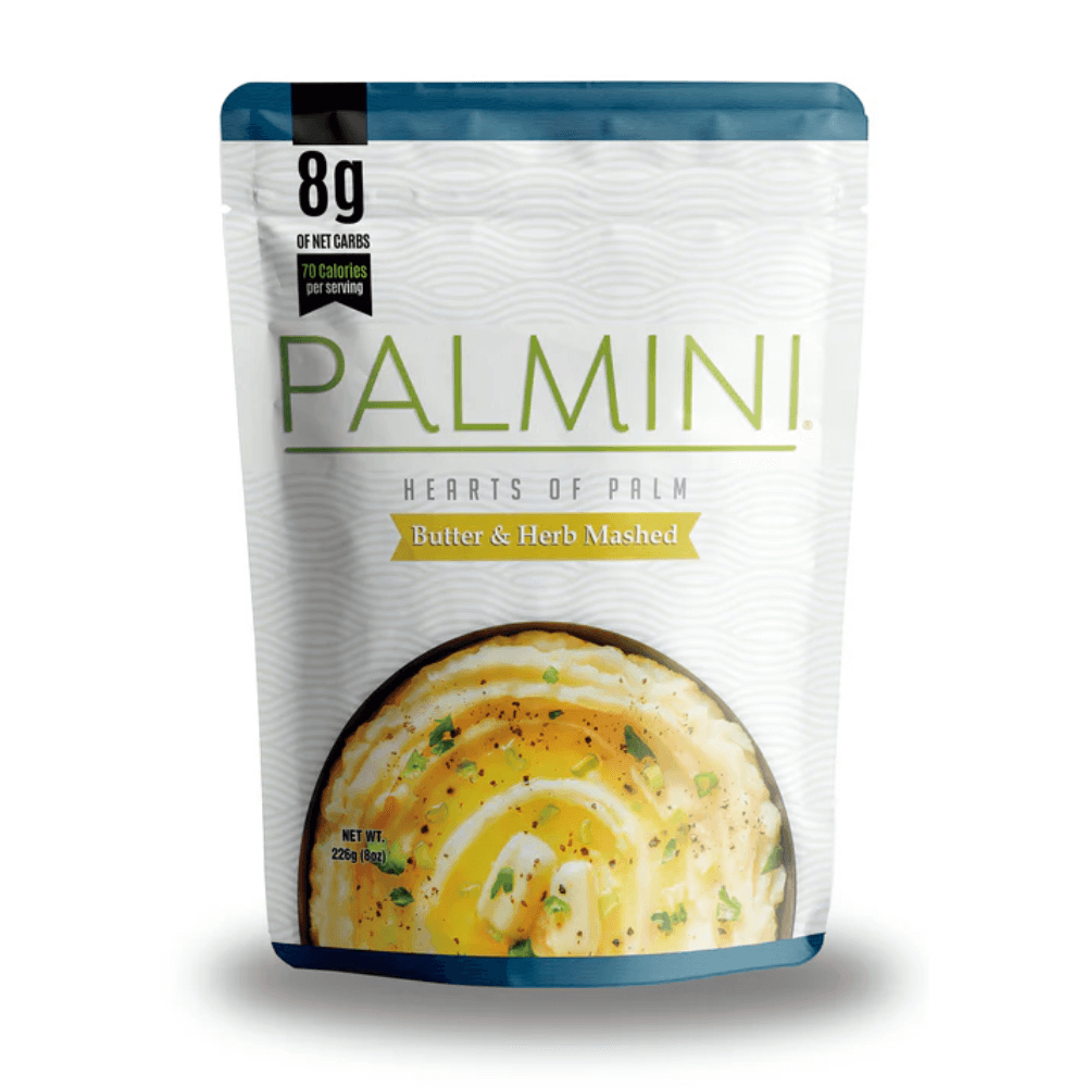 Palmini - Puré Butter & Herb - 8 g de carbohidratos - Sin gluten - Paquete de 226 g