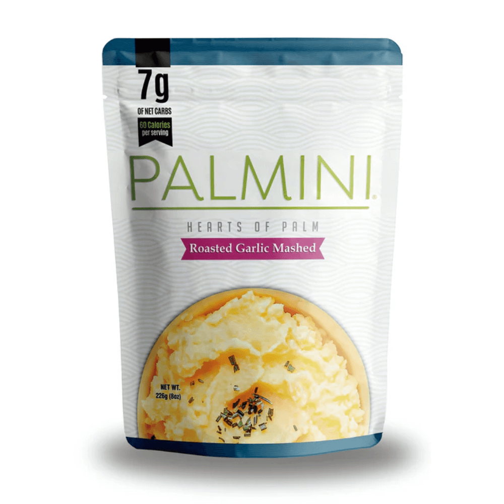 Palmini - Puré Roasted Garlic - 7 g de carbohidratos - Sin gluten - Paquete de 226 g