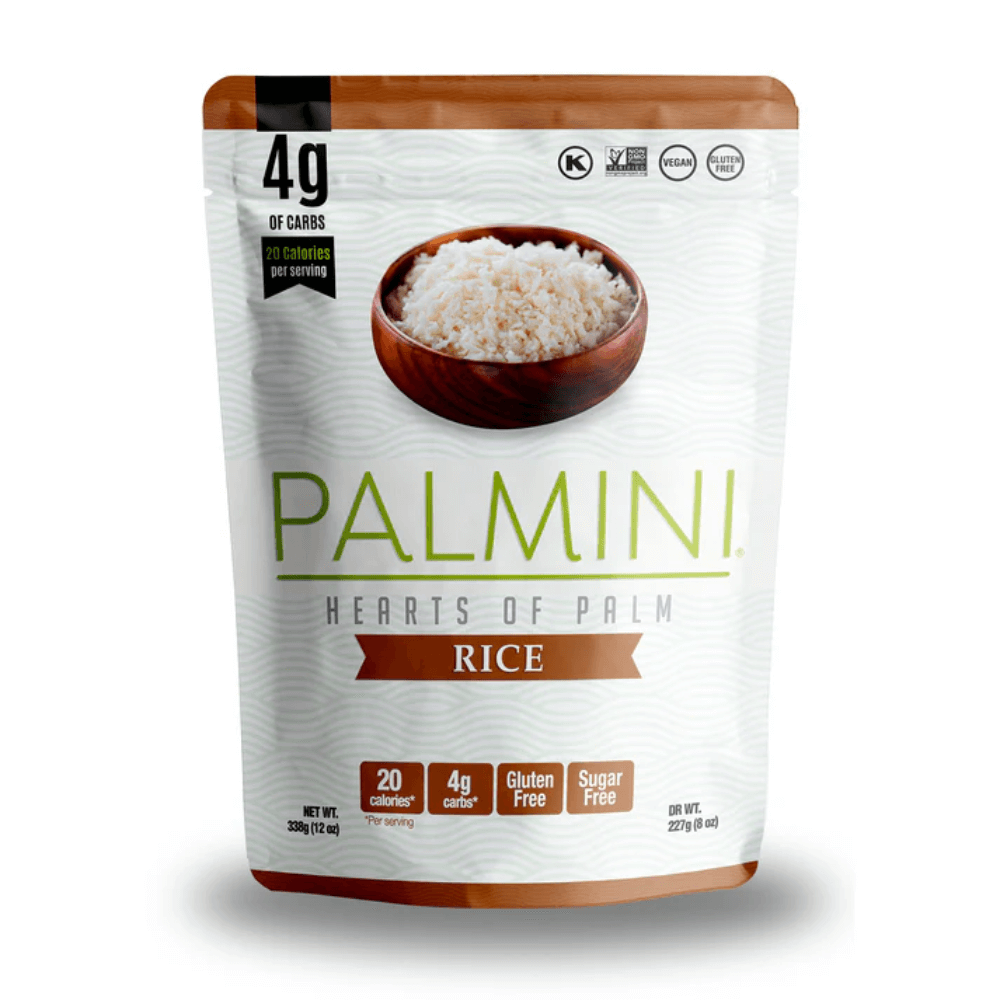 Palmini - Rice - 4 g de carbohidratos - Sin gluten - Paquete de 338 g