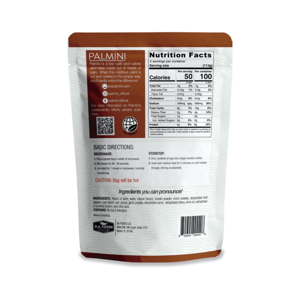 Palmini - Spanish Rice - 6 g de carbohidratos - Sin gluten - Paquete de 226 g