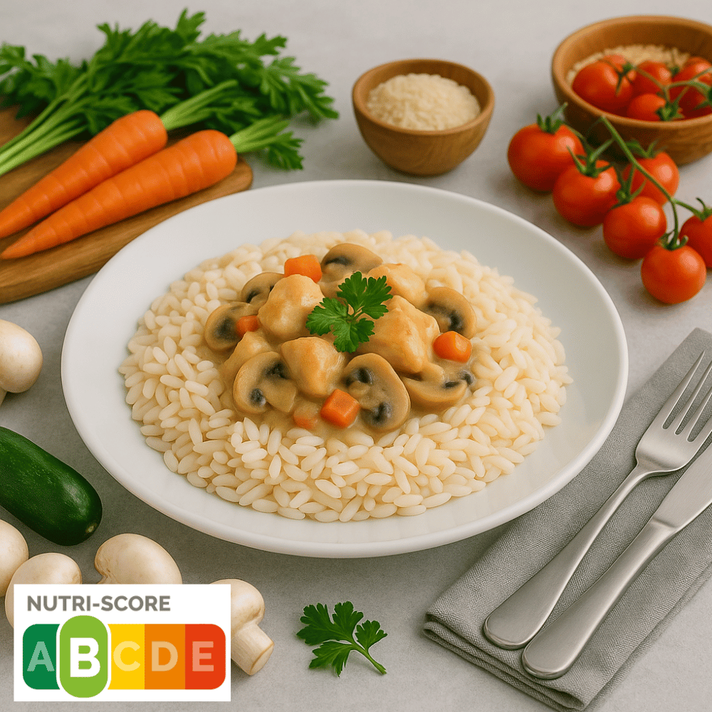 Plato preparado de pollo con champiñones y arroz MD 280 g