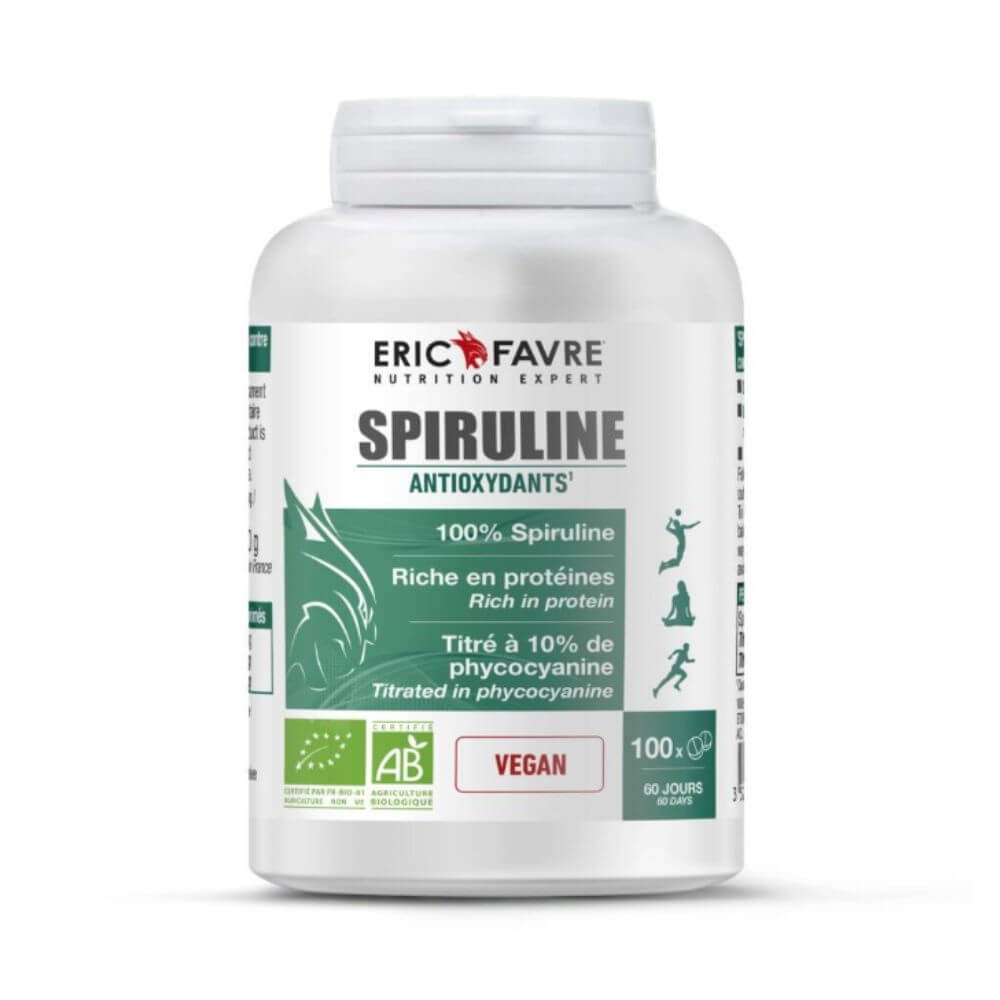 Espirulina Vegana Orgánica 100 comprimidos Eric Favre