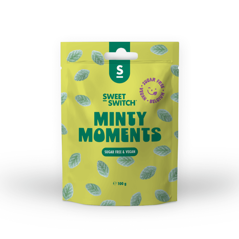 Caramelos sin azúcar Keto Minty Moments Sweet-Switch 100 g