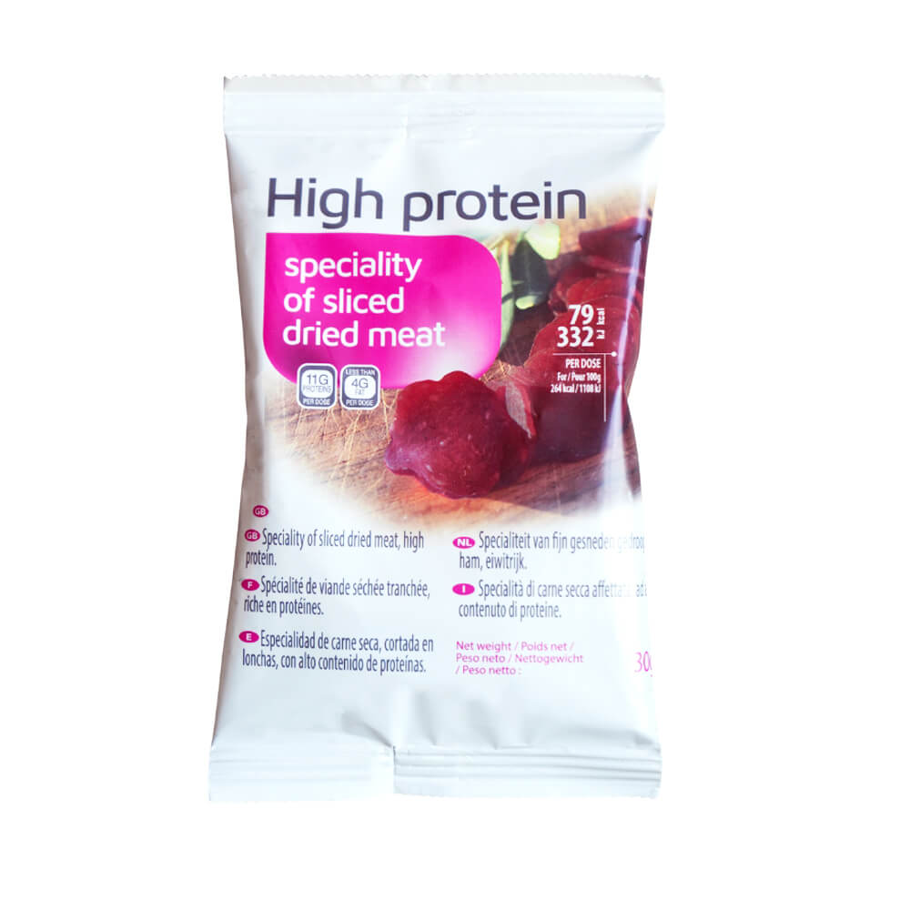 Especialidad de carne seca loncheada en bolsa de 30g MD 